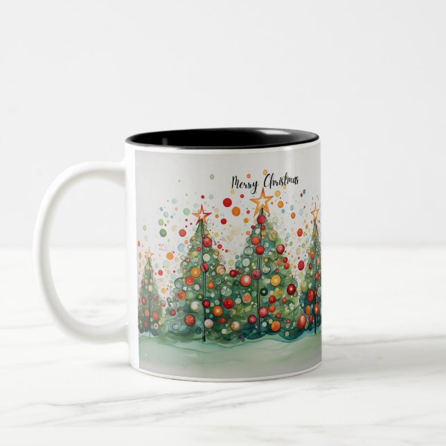 Merry Christmas: Festive Holiday Mug (Left)