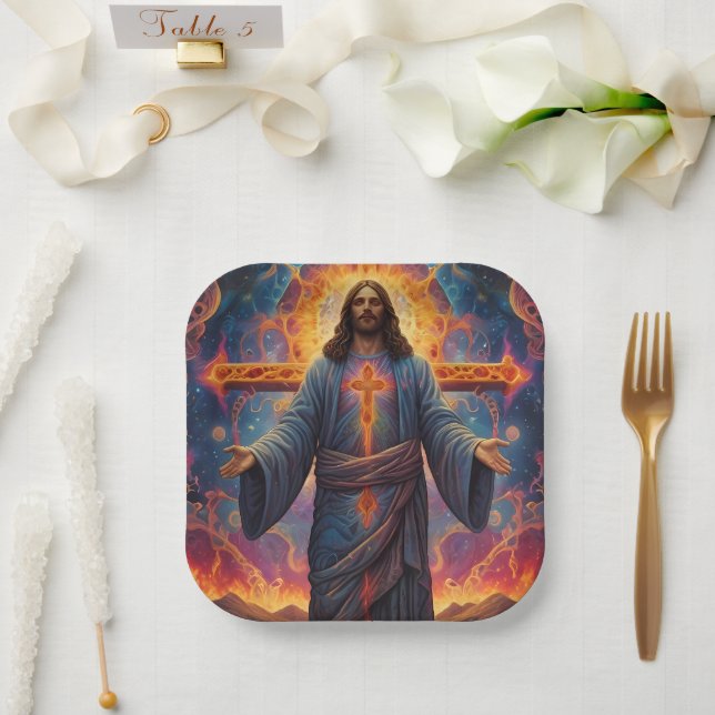 Merry Christmas Festive  Paper Plate (Wedding)