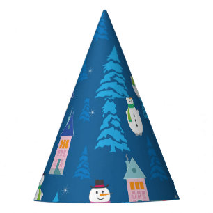 Merry Christmas Festive Pattern Design Party Hat