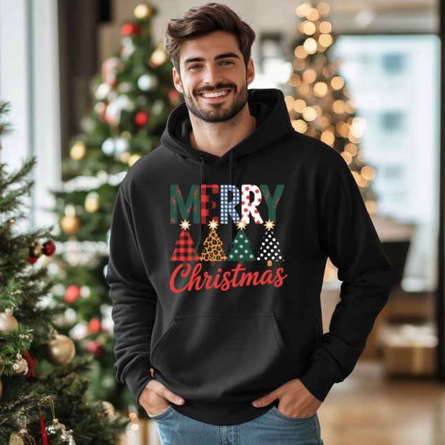 Merry Christmas Festive Retro Christmas Design Hoodie (Creator Uploaded)