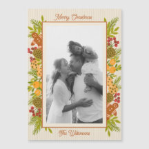 Merry Christmas Festive Warm Coloured Border