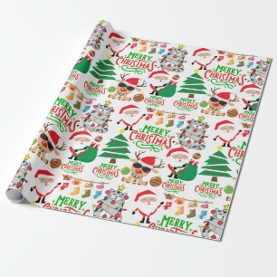 Merry Christmas Festive Wrapping Paper 