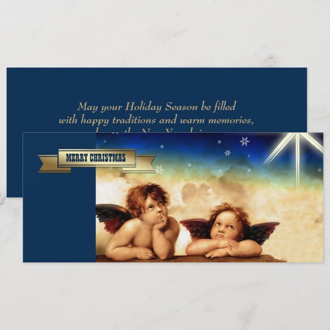 Merry Christmas. Fine Art Christmas Card (Front/Back)