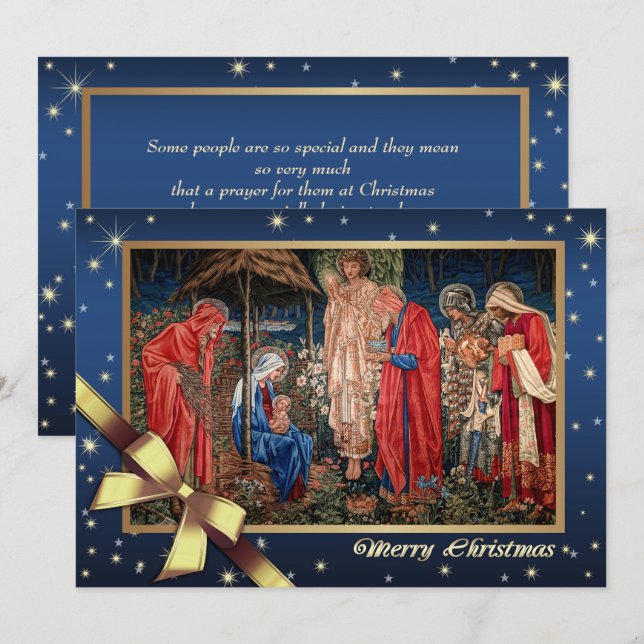 Merry Christmas. Fine Art Christmas Cards (Front/Back)
