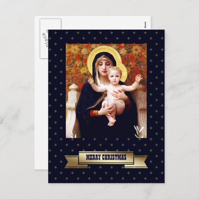 Merry Christmas Fine Art Christmas Postcards (Front/Back)