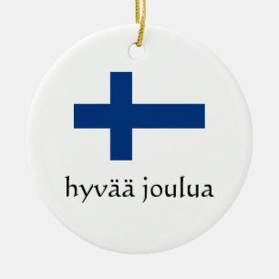 Merry Christmas Finnish Ornament