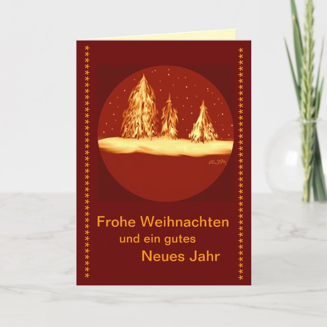 Merry Christmas - fir-your text Holiday Card (Front)