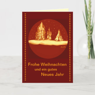 Merry Christmas - fir-your text Holiday Card