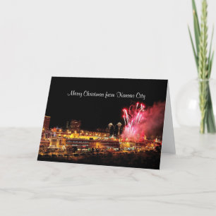 Merry Christmas Fireworks Kansas City Plaza Lights Holiday Card