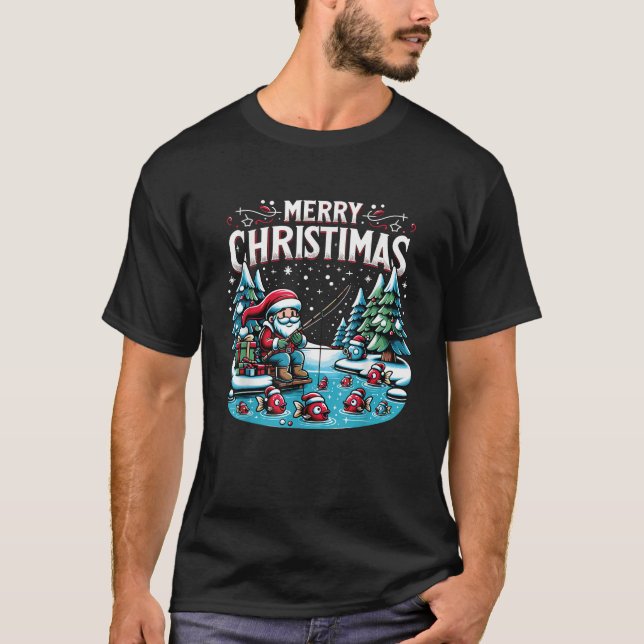 Merry Christmas Fishing For Ugly Christmas Sweater (Front)