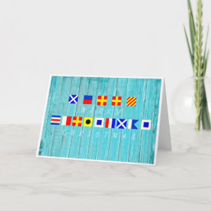 Merry Christmas Flags Card