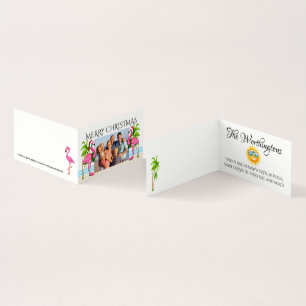 Merry Christmas Flamingo Family Photo