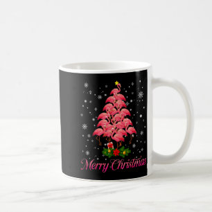 Merry Christmas Flamingo Snowflake Tree Xmas Men W Coffee Mug
