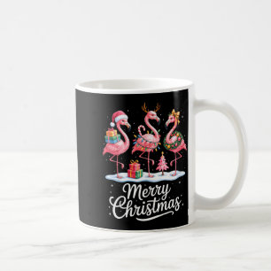 Merry Christmas Flamingo Women Girls Kids Xmas Fla Coffee Mug