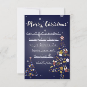 Merry Christmas Flat Card