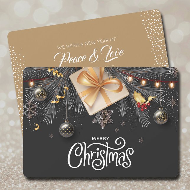 Merry Christmas Flat Holiday Card (Creator Uploaded)