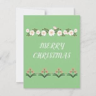 Merry Christmas Flat Note Card