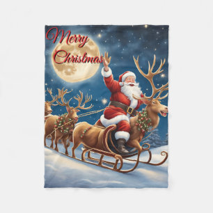 Merry Christmas Fleece Blanket