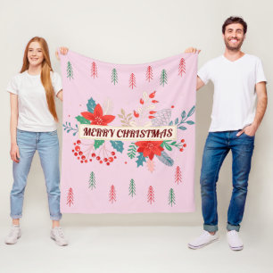 Merry Christmas  Fleece Blanket