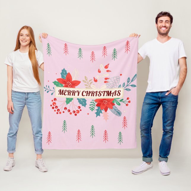 Merry Christmas  Fleece Blanket (In Situ)