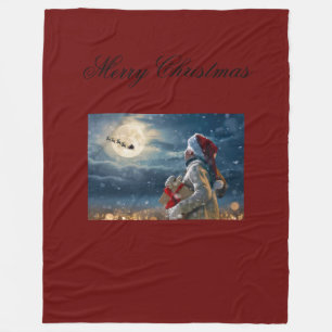 Merry Christmas Fleece Blanket