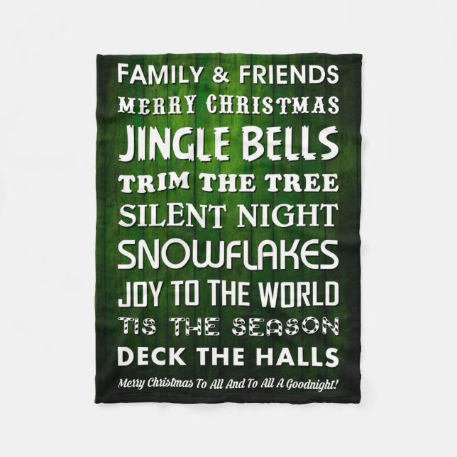 MERRY CHRISTMAS! FLEECE BLANKET (Front)