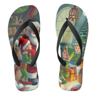Merry Christmas Flip Flops