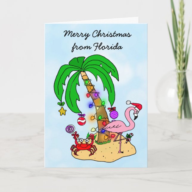 Merry Christmas Florida Humour Card (Front)