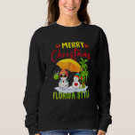 Merry Christmas Florida Style Snowman Summer Vacat Sweatshirt<br><div class="desc">Merry Christmas Florida Style Snowman Summer Vacation 1</div>