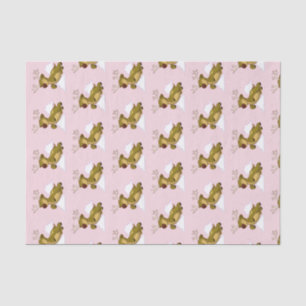 Merry Christmas Flying Reindeer Cute Tissue Paper