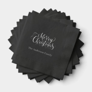 Merry Christmas  Foil Napkins