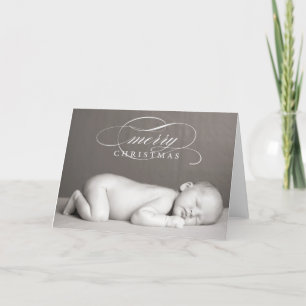 Merry Christmas - Folded Greeting Card