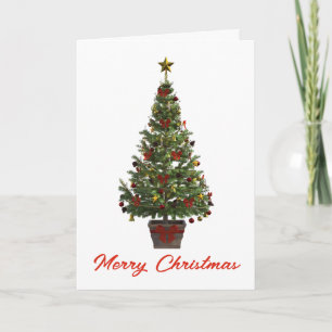 Merry Christmas. Folded Greeting Card