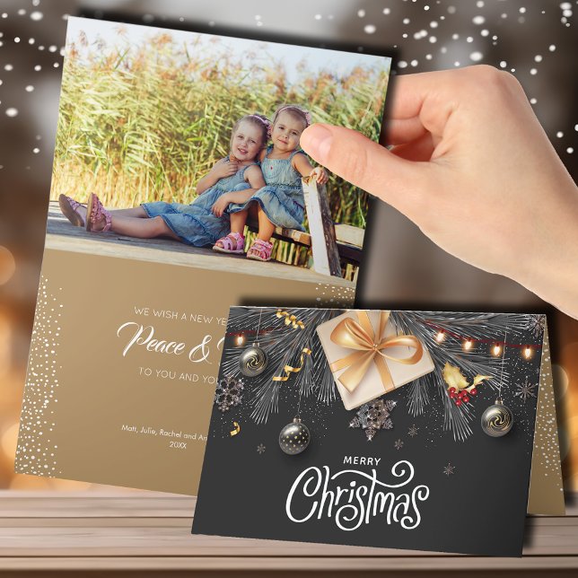 Merry Christmas Folded Holiday Card (Creator Uploaded)