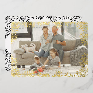 Merry Christmas Foliage Photo Card