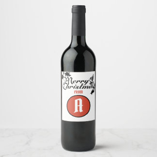 MERRY CHRISTMAS Food and Beverage Label Set