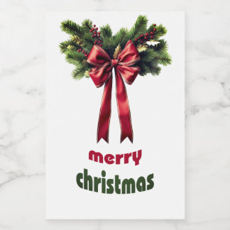 Merry Christmas Food Label