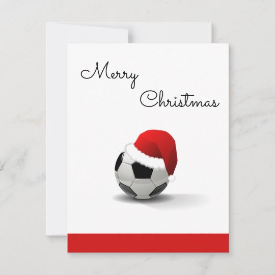 merry Christmas football/soccer lover Holiday Card Zazzle.co.uk
