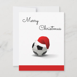merry Christmas football/soccer lover Holiday Card