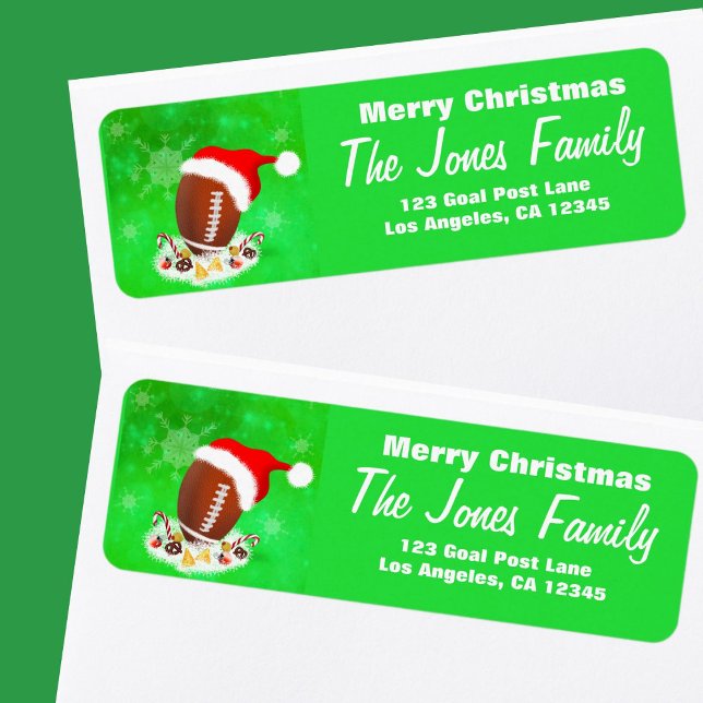 Merry Christmas Football With Santa Hat And Snacks (Creator Uploaded)