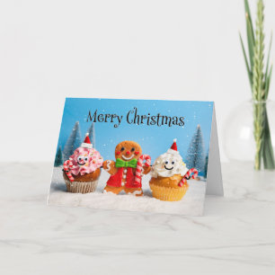 Merry Christmas For Anyone Gingerbread Cookie Holiday Card