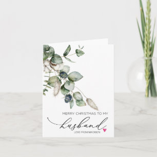 Merry Christmas For Husband from Wife Card