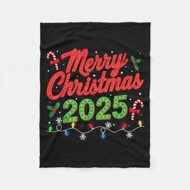 Merry Christmas For Women Men Boys Youth Xmas  Fleece Blanket (Front)