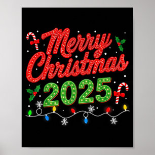 Merry Christmas For Women Men Boys Youth Xmas Poster