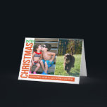 Merry Christmas for you x2 Holiday Card<br><div class="desc">Make your favourite loved one feel special!  Showcase your most recent photos with this personalised holiday greeting from PiPo Press.  Wish your mum,  dad,  grandparent,  teacher or favourite loved one Merry Christmas one on one this year.</div>