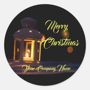 Merry Christmas for your customers! Classic Round Sticker
