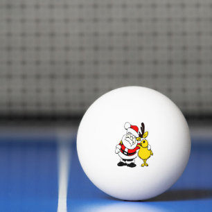 Merry Christmas Foto Bild Tamplate Santa Snow Ping Pong Ball