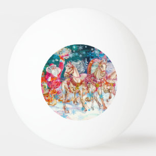 Merry Christmas Foto Bild Tamplate Santa Snow Ping Pong Ball