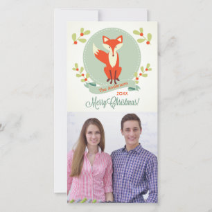 Merry Christmas Fox - Christmas Photo Card