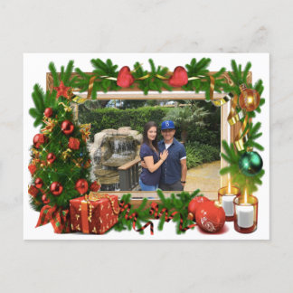 Merry Christmas Frame Holiday Postcard